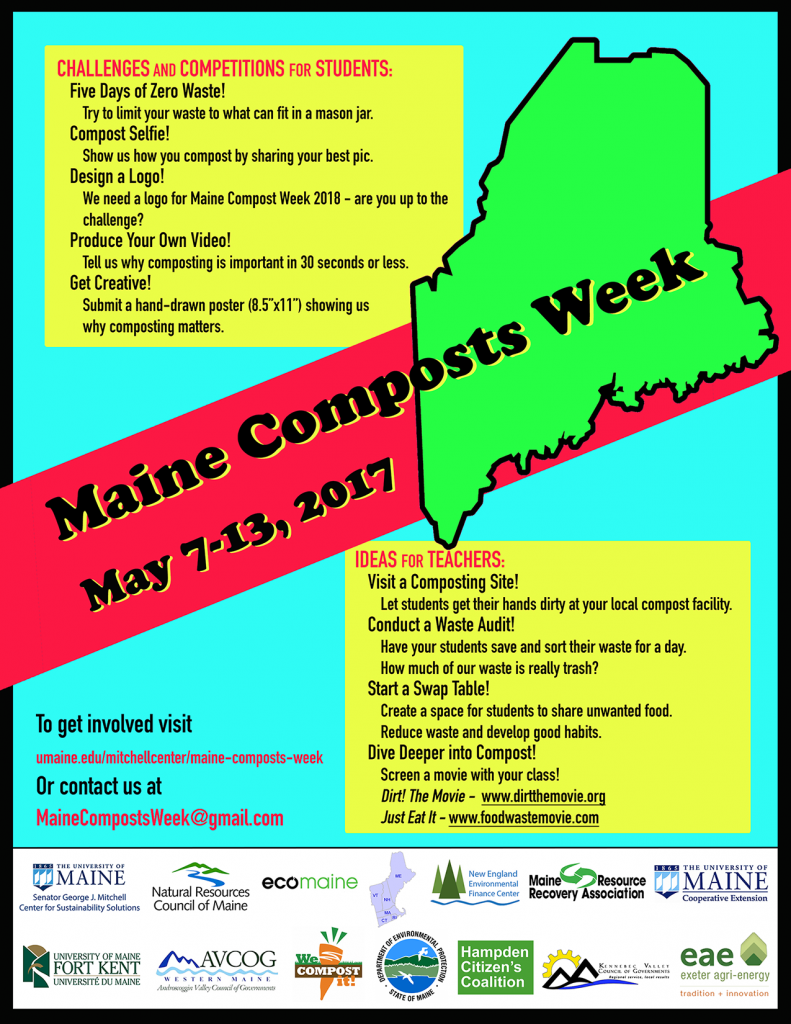 Maine Compost Week student, teacher flyer
