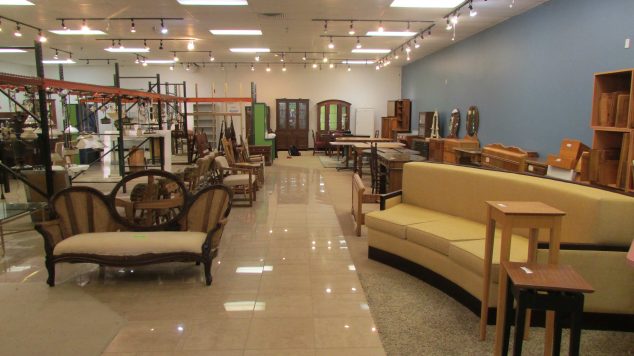 Image of Portland Habitat ReStore shop with couch and other furniture