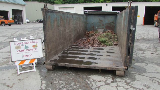 Image of dumpster for leaf and yard waste