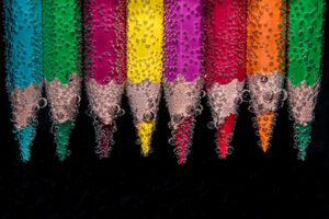 Colorful crayons