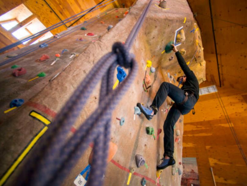 Maine Bound climbing wall