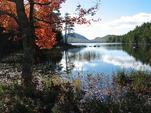 Picturesque view of Eagle Lake, Maine