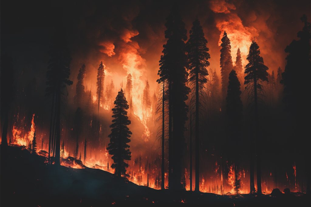 Forest wildfire