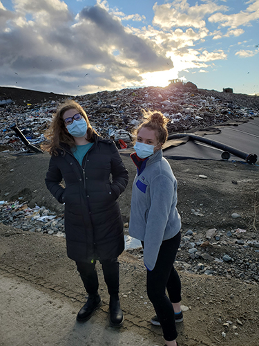 Students visiting the Juniper Ridge landfill