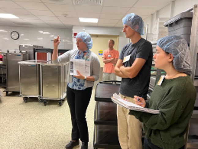 Students in kitchen