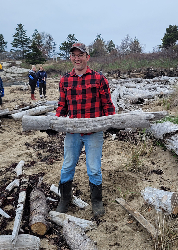 Sam Roy at Reid Park dune restoration