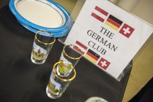 German Club sign at holiday fundraiser
