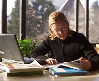 Photo of person studying