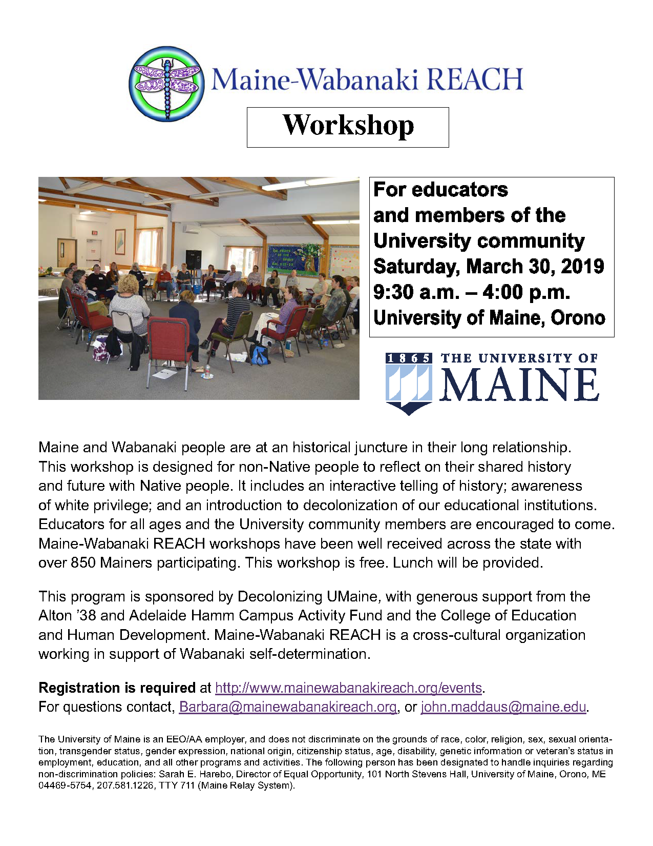 MaineWabanaki REACH Native American Programs University of Maine