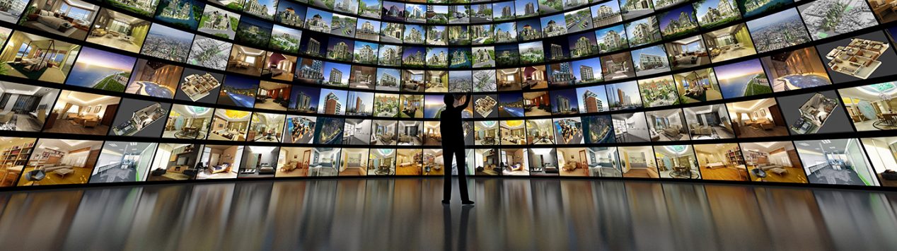 image of a Curved video wall
