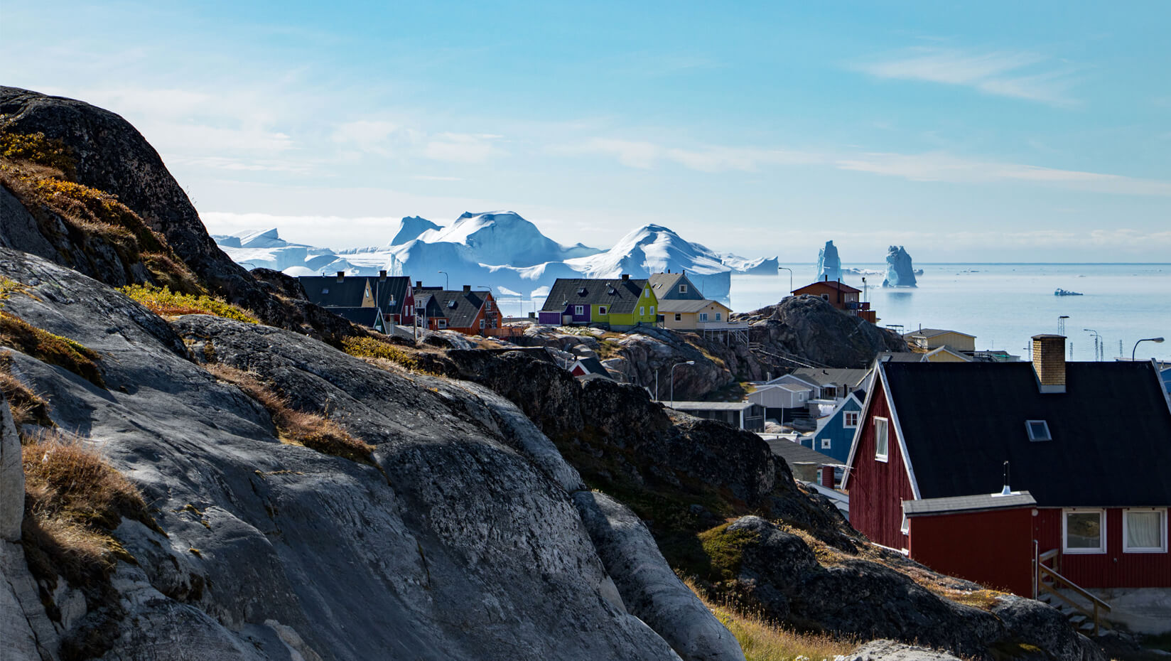 Coastal town in Greenland