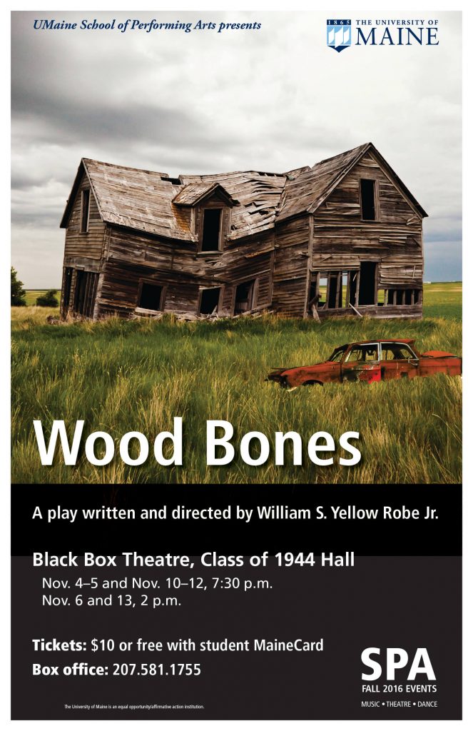 Wood Bones performance poster