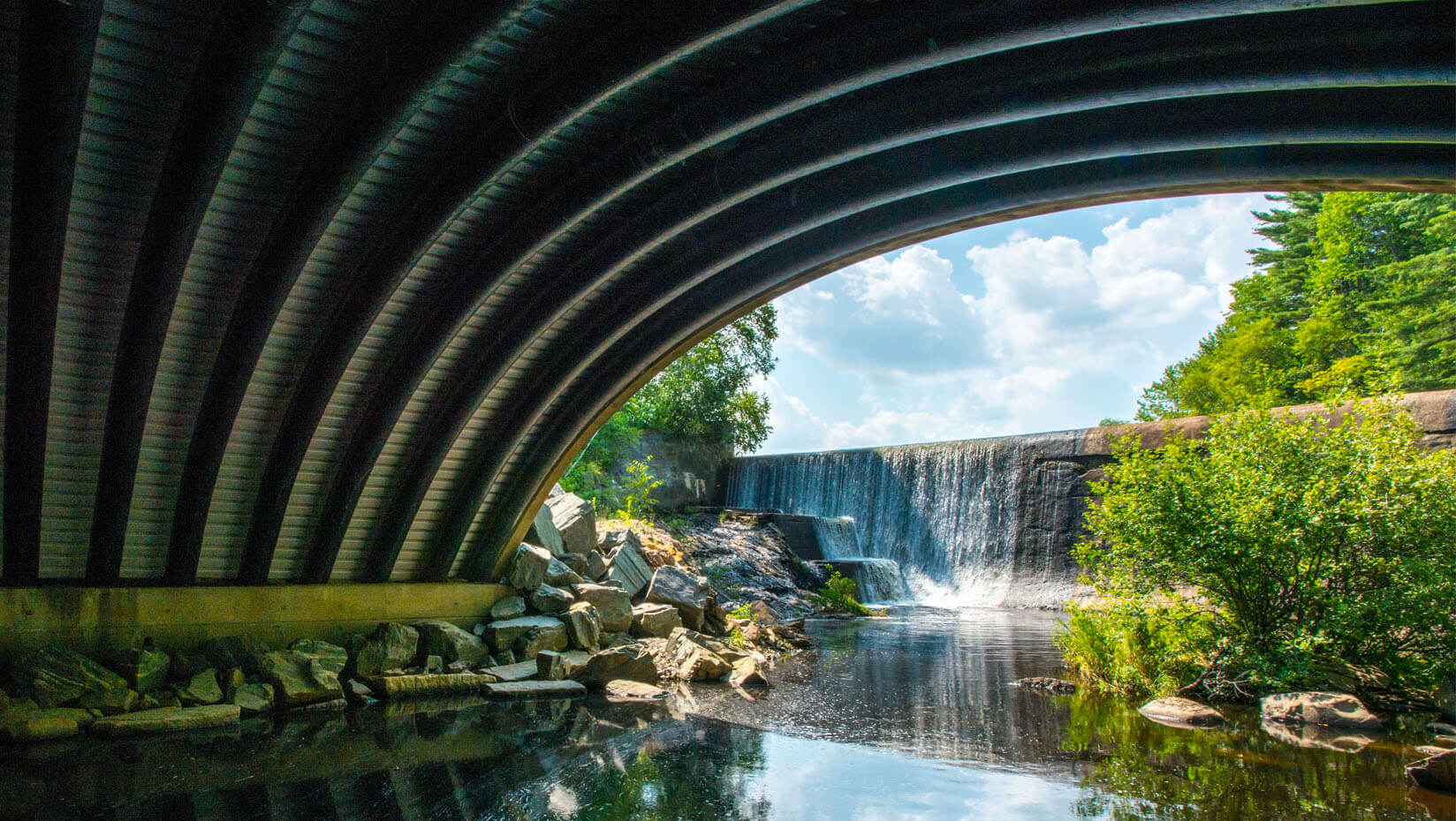 Composite bridge in Belfast, Maine