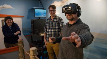 Virtual reality exhibit