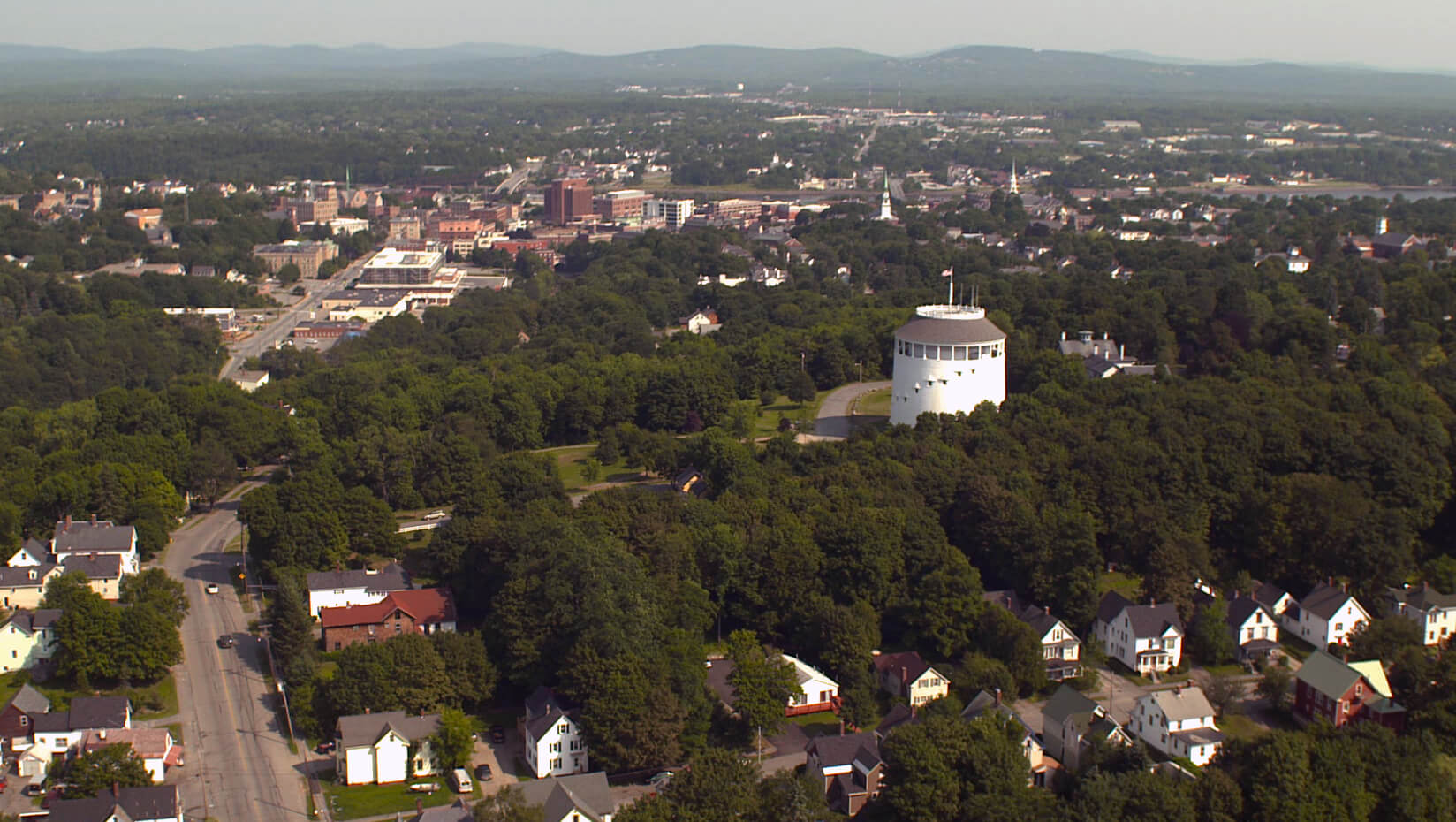 Aerial view of Bangor, Maine