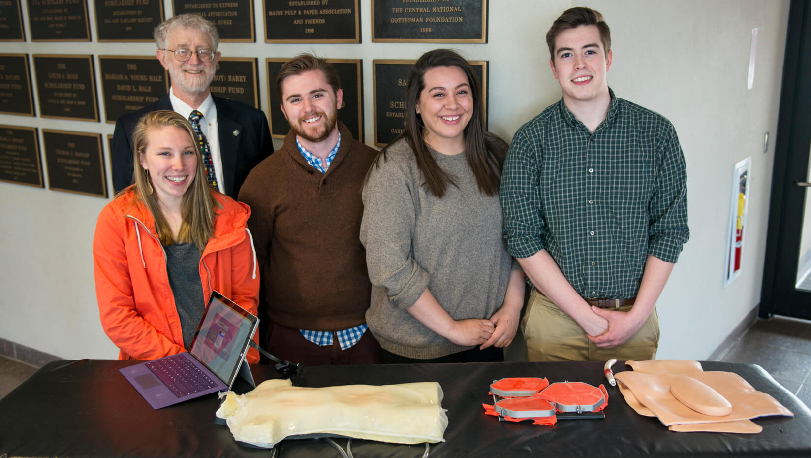 Bioengineering students and their capstone project