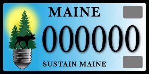 Sustain Maine license plate
