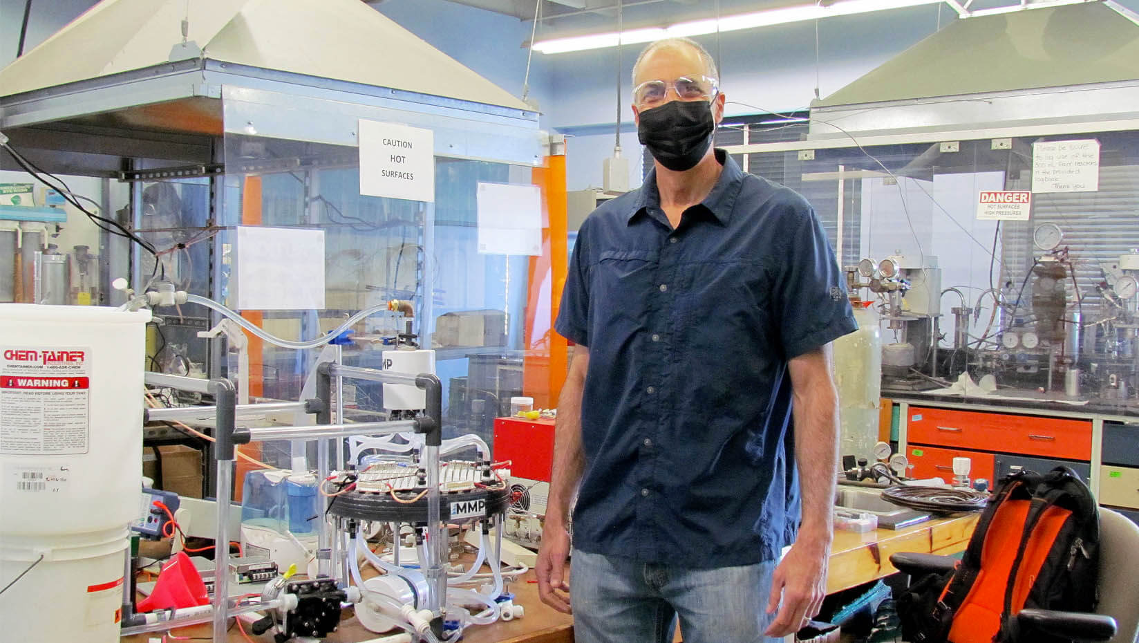 William DeSisto stands in his lab