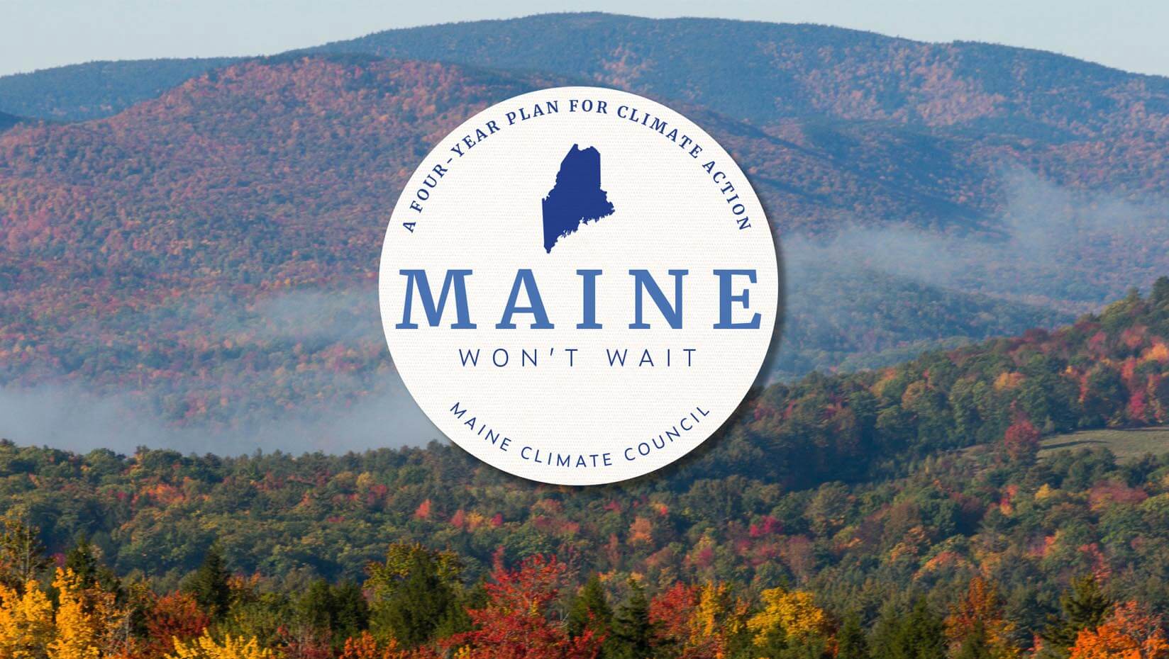 An image of the cover of the Maine Climate Council report for 2021