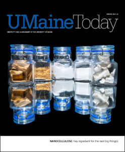 Image depicting the cover of the winter 2021–22 edition of UMaine Today magazine.