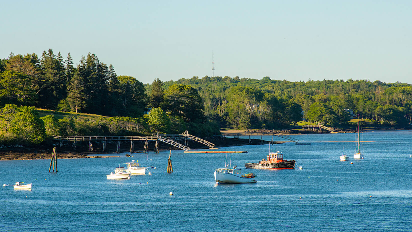 Boats on the ocean