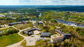 A photo of the University of Maine at Machias campus