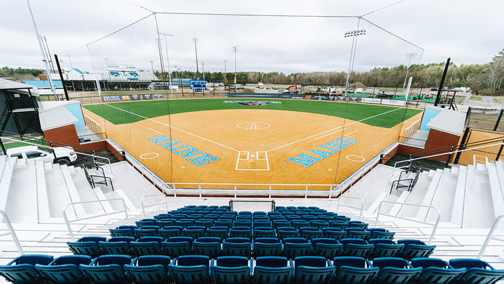 A photo of UMaine's softball field