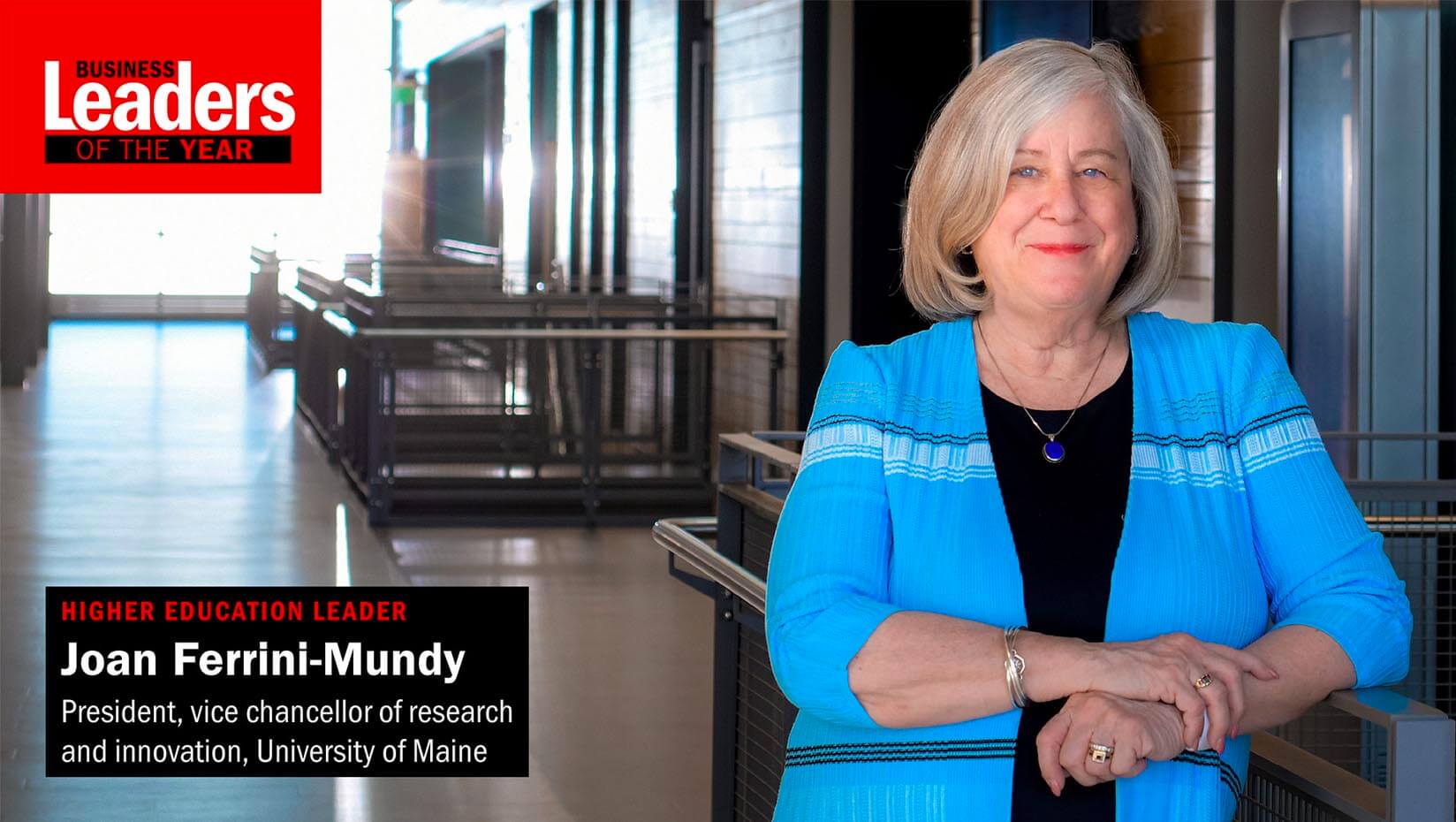 featured image for Ferrini-Mundy named Business Leader of the Year by Mainebiz for fostering STEM education