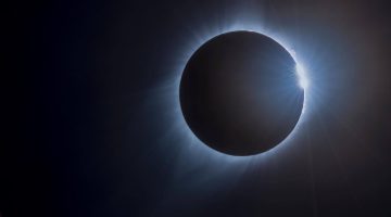 A photo of a total solar eclipse