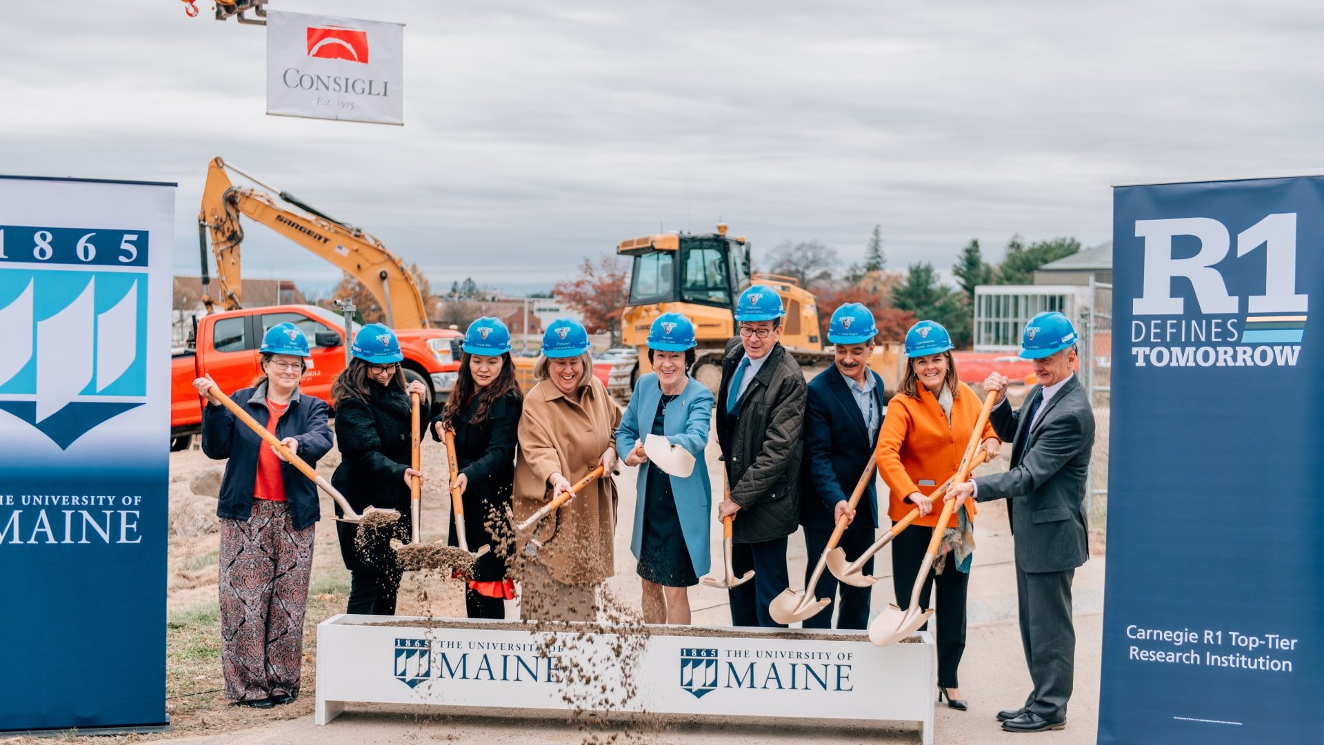 featured image for Construction begins for the first-of-its kind, cutting-edge sustainable manufacturing research facility at UMaine