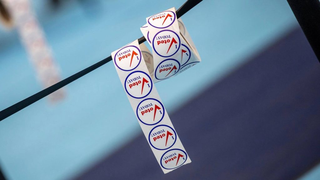 A photo of a roll I Voted Today stickers