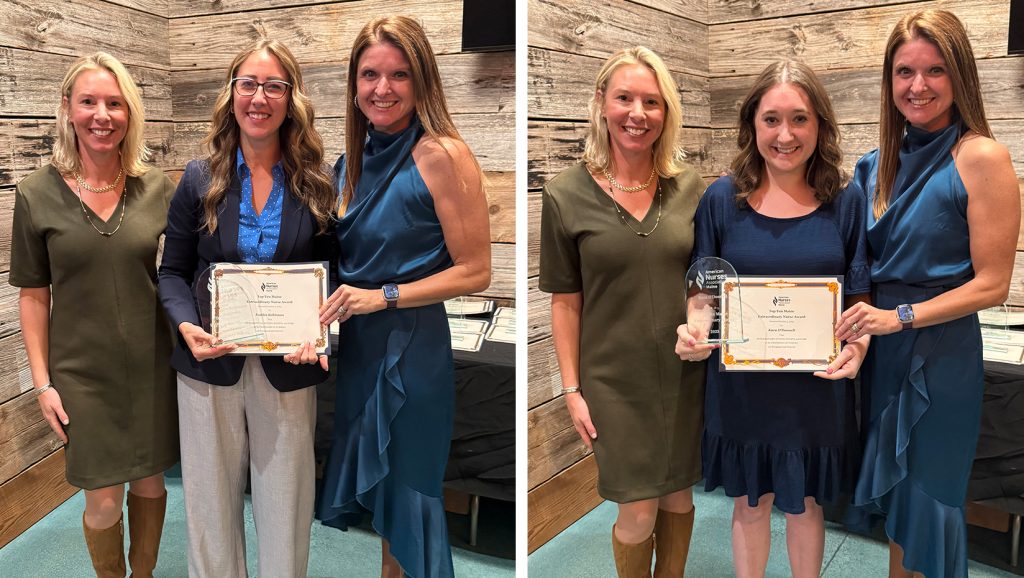 A composite image with Kara O’Donnell and Kaitlin Robinson