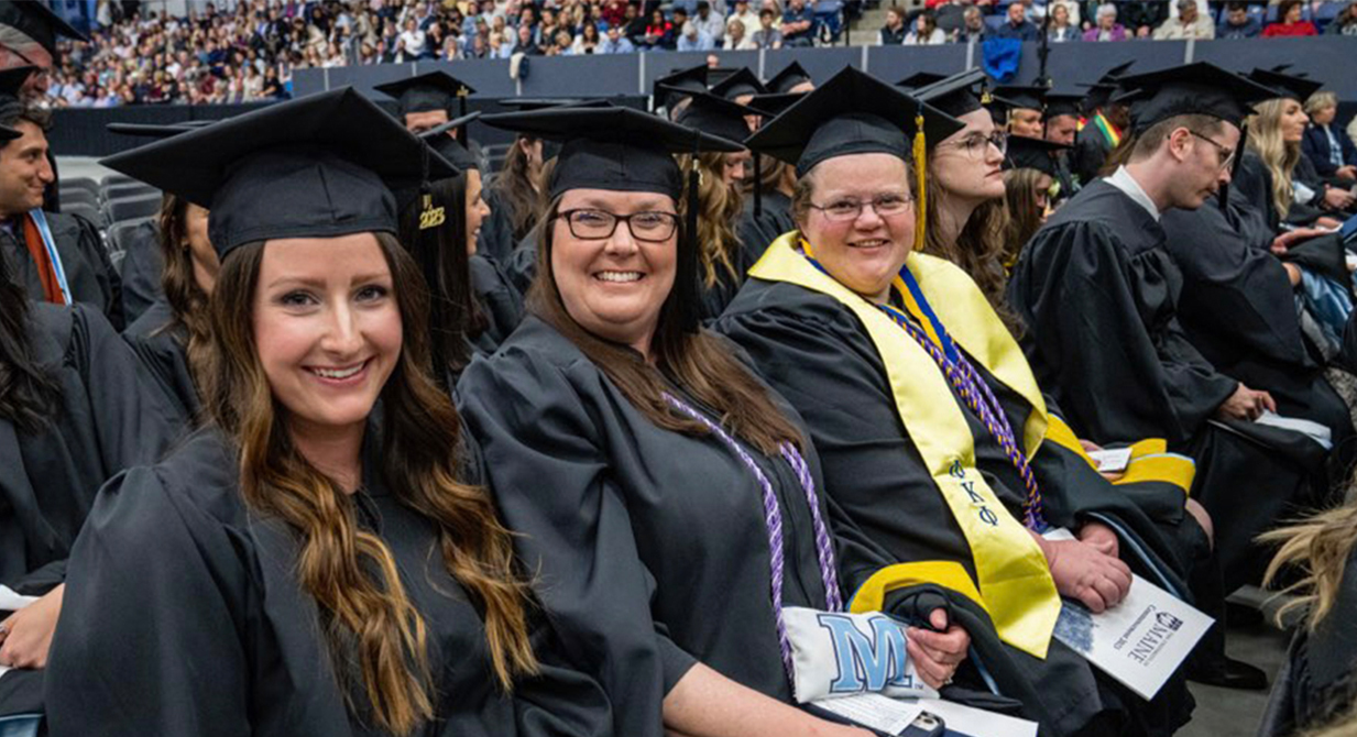 A photo of nursing graduates before graduation