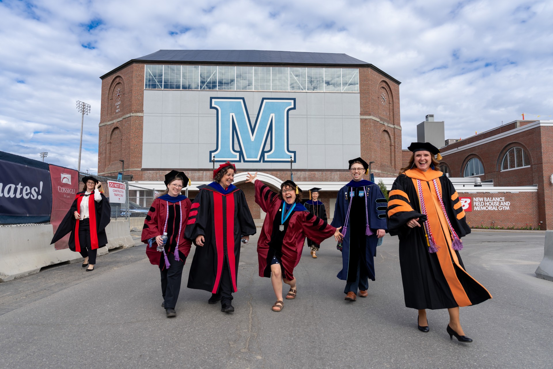 A photo of the nursing faculty in their doctoral regalia