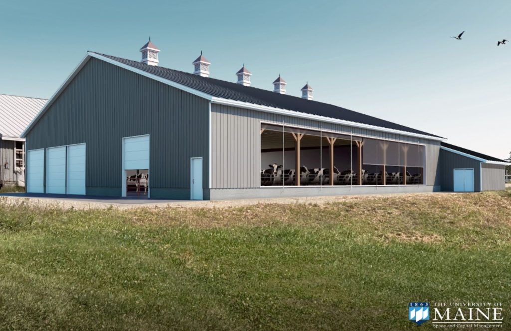 Rendering of Witter Robotic Dairy Barn.