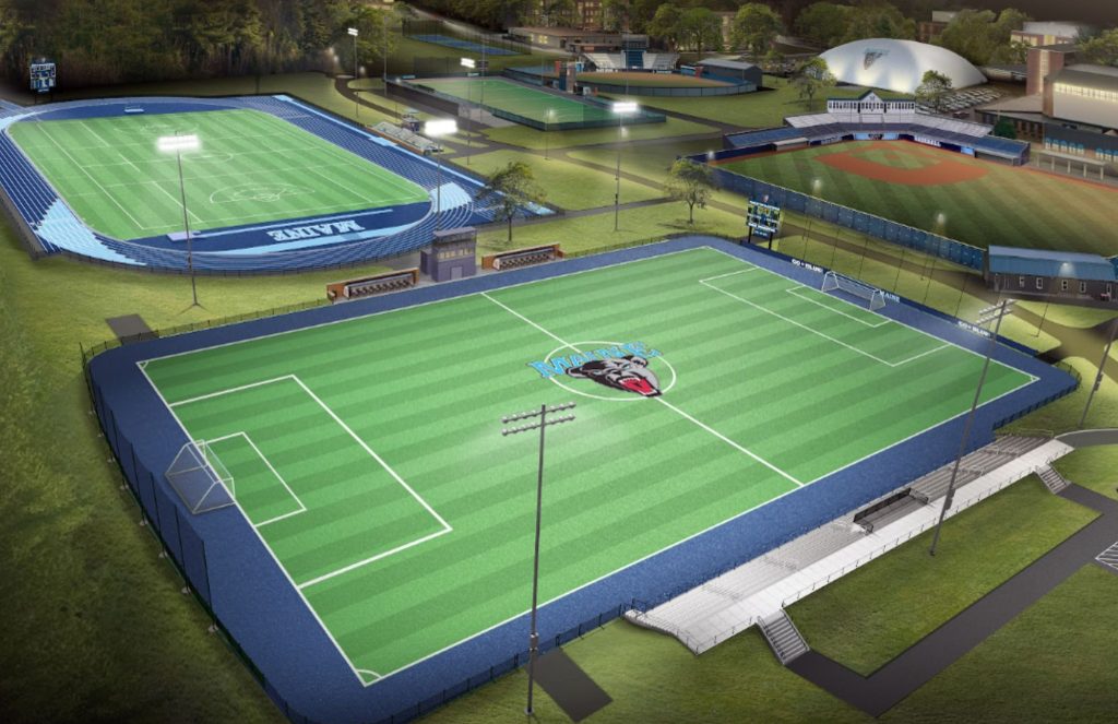 Rendering of UMaine's new Soccer & Track and Field Complex.