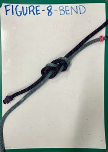 two ropes below word 'figure-8-bend'