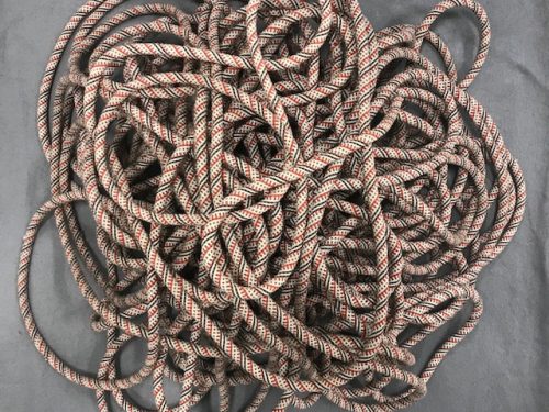 Pile of flaked rope