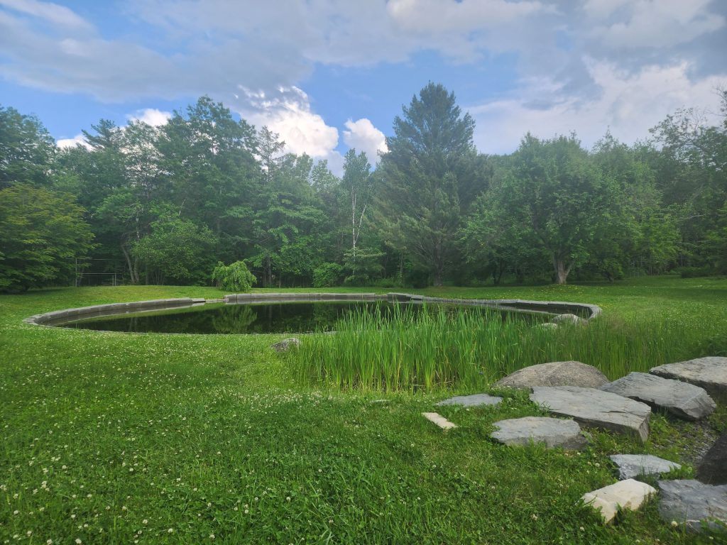 Pond in the Littlefield Garden.