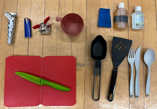 A photo of kitchen tools