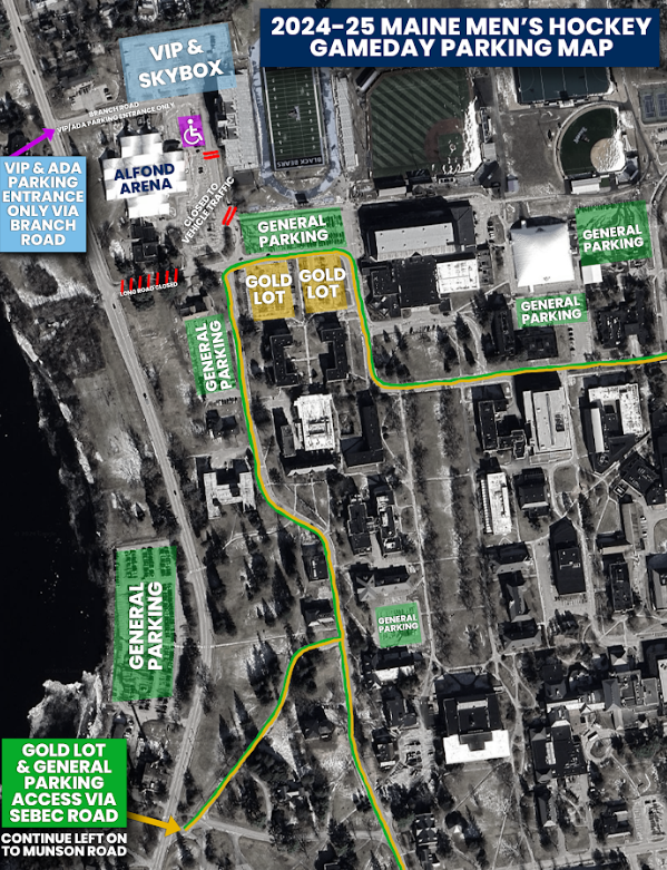 Hockey parking map 24-25