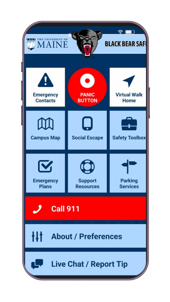 Black bear safe app screenshot