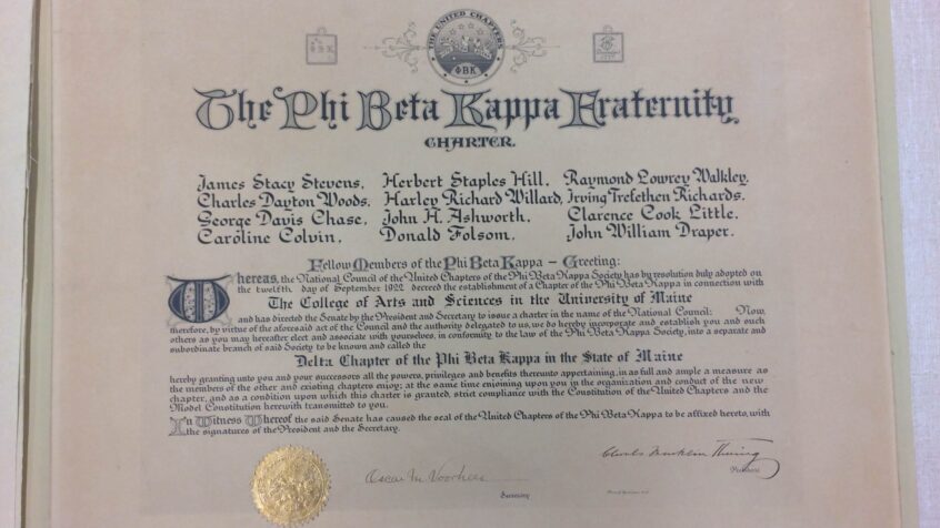 Phi Beta Kappa Charter