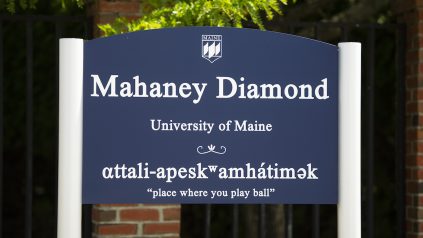 A photo of the sign at Mahaney Diamond