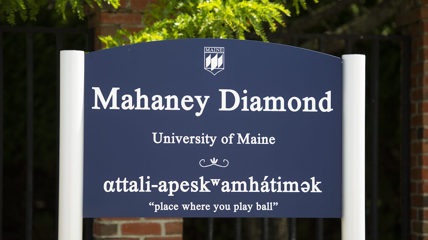 A photo of the sign at Mahaney Diamond