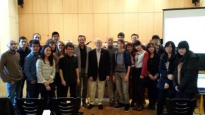 Students and audience members from the master class at the Conservatoire à Rayonnement Régional de Paris