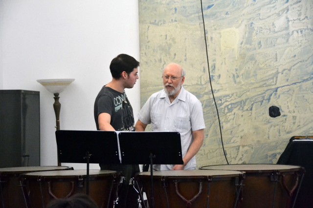 Master Class at the Instituto Nacional de Música on the timpani works by Elliott Carter