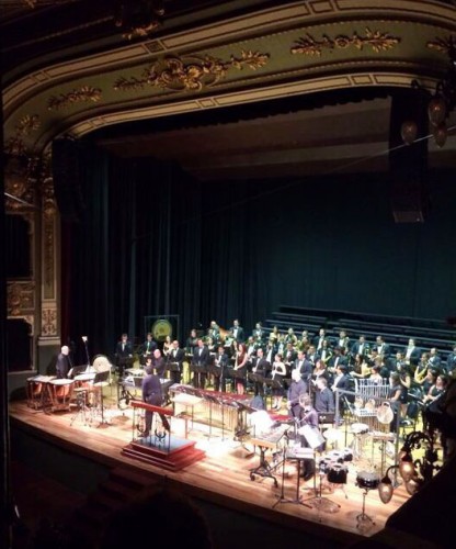 Performance of the Karel Husa: "Concerto for Percussion and Wind Ensemble" at the National Theatre of Costa Rica