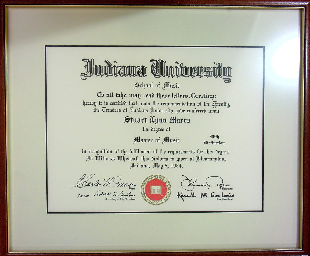 IU Master of Music Degree