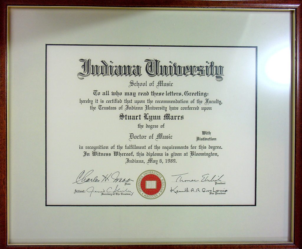 IU Doctor of Music Degree